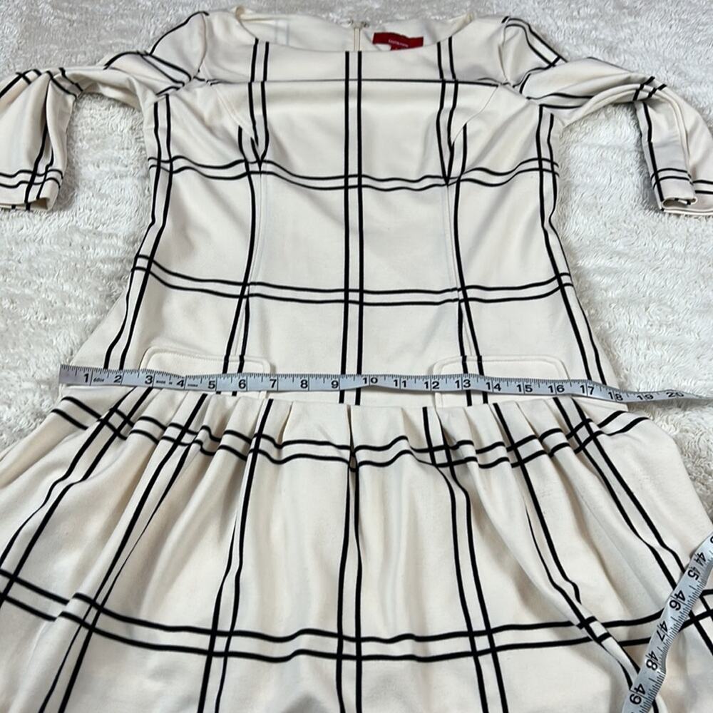 RED Saks Fifth Avenue drop waist windowpane check dress, size 6 - Picture 8 of 12